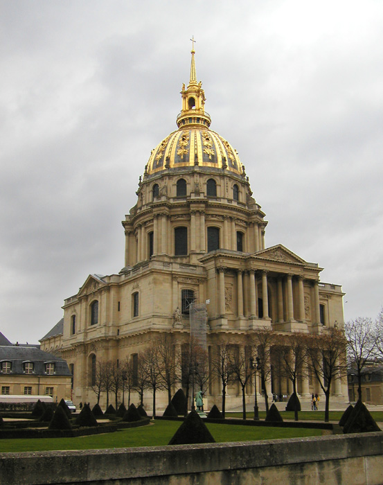 The gilded dome of the Hôtel des Invalides