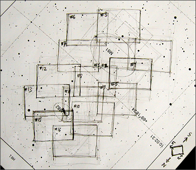 Chart for mosaic of M81 and M82