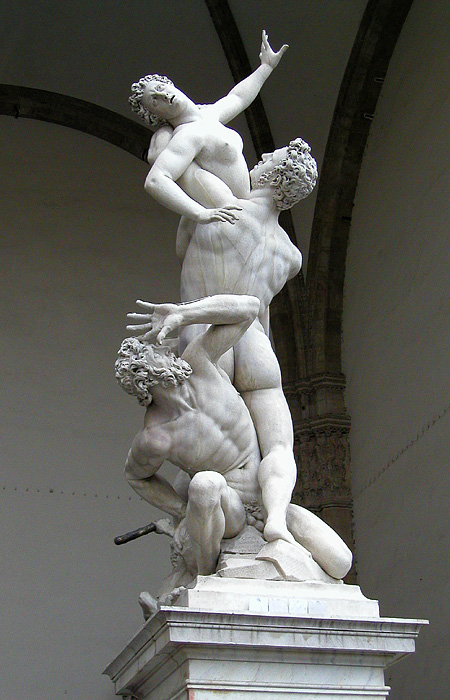 Giambolgna's "Rape of the Sabine Women" in Florence