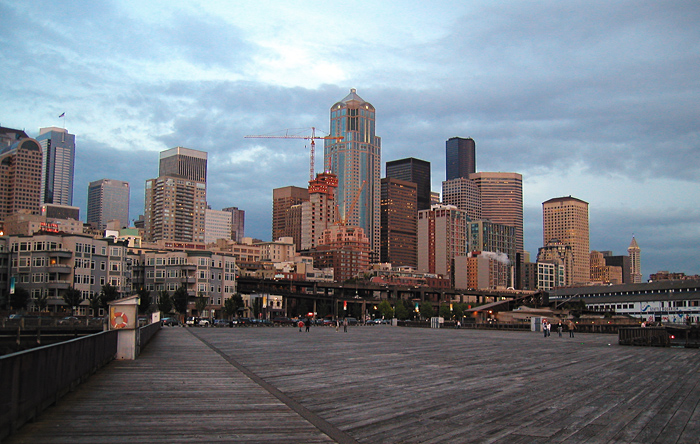 The Seattle skyline from the Waterfront