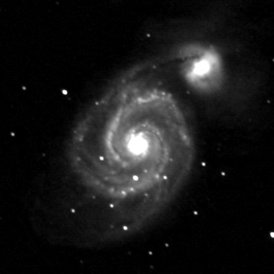 M51 after sky glow has been subtracted