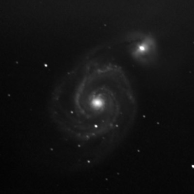 Raw M51 image